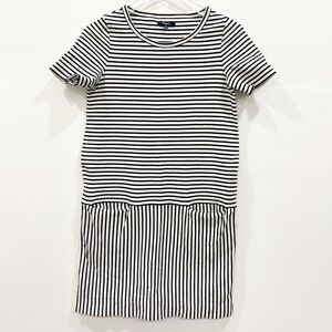 Madewell Dockside Striped Shift Dress Short Sleeve Crew Neck Casual XS